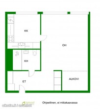Kouvola , Kellomäki  35 m2, 410 € / kk