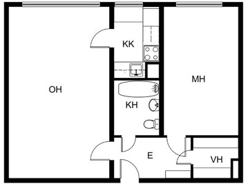 Rouskunkatu 4 B 14, Sienimäki, Imatra