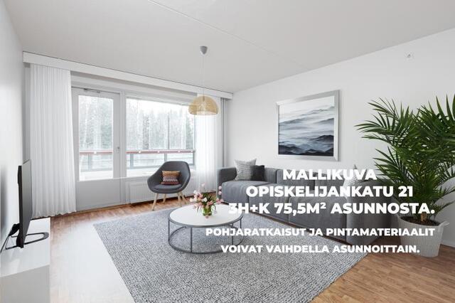 Rental Tampere Hervanta 3 rooms