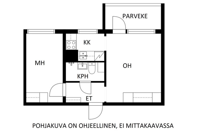Rental Kouvola Viitakumpu 2 rooms