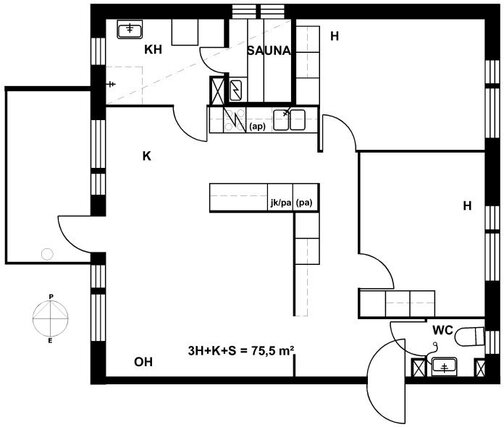 Right of occupancy apartment Espoo Saarniraivio 3 rooms