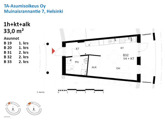 Right of occupancy apartment Helsinki Mellunkylä 1 room