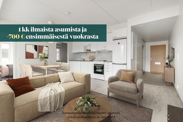 Vuokra-asunto Vantaa Aviapolis 3 huonetta -