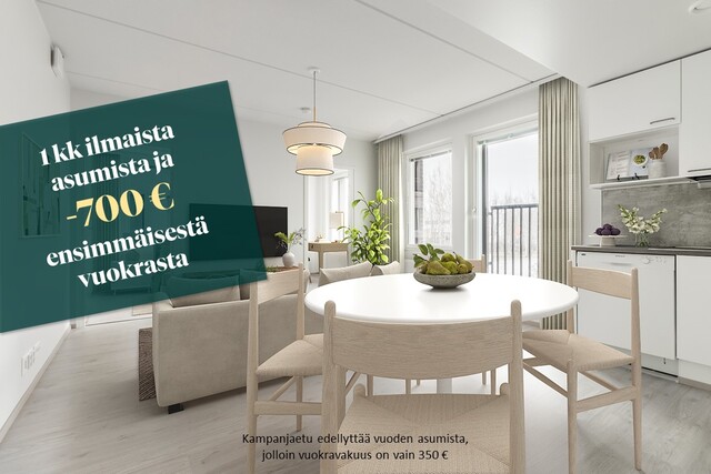 Vuokra-asunto Vantaa Aviapolis Kaksio -