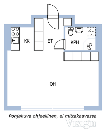 Vuokra-asunto Espoo Tapiola Yksiö Yleiskuva