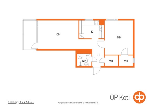 Rental Tampere Kaleva 2 rooms