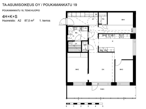 Right of occupancy apartment Kuopio Puijo 4 rooms