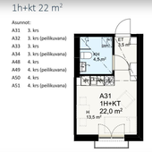 Kirkkojärventie 6 A31, Keskusta, Kangasala