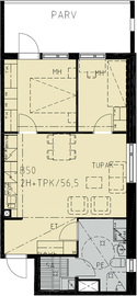 Teirinkatu 1 B 15, Suvilahti, Vaasa