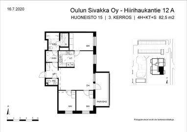 Hiirihaukantie 12 A, Kaukovainio, Oulu