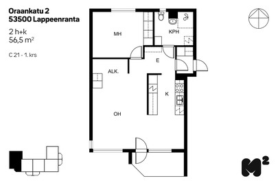 Oraankatu 2, Karhuvuori, Lappeenranta