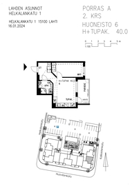Helkalankatu 1, Asemantausta, Lahti