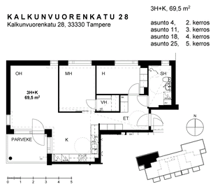 Kalkunvuorenkatu 28, Kalkku, Tampere