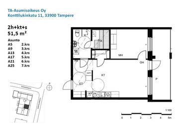 Konttilukinkatu 15 a, Siivekkeenkatu 1, Härmälä, Tampere