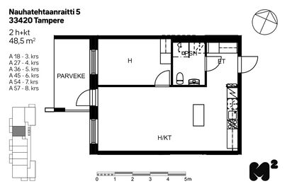 Nauhatehtaanraitti 5, Lamminpää, Tampere