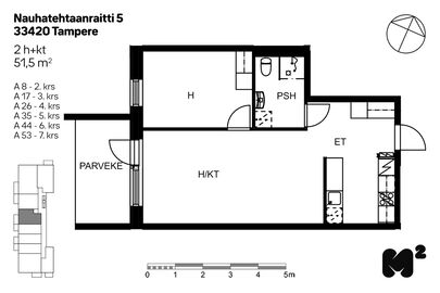 Nauhatehtaanraitti 5, Lamminpää, Tampere