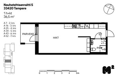 Nauhatehtaanraitti 5, Lamminpää, Tampere