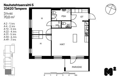 Nauhatehtaanraitti 5, Lamminpää, Tampere