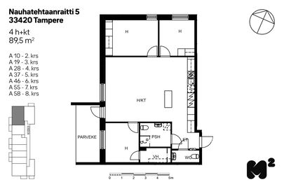Nauhatehtaanraitti 5, Lamminpää, Tampere