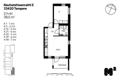 Nauhatehtaanraitti 5, Lamminpää, Tampere