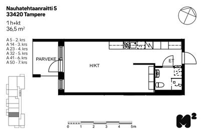 Nauhatehtaanraitti 5, Lamminpää, Tampere