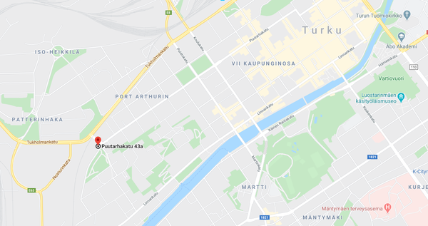 puutarhakatu turku kartta Vuokrataan Autohallipaikka Turku Port Arthur Puutarhakatu 43 puutarhakatu turku kartta