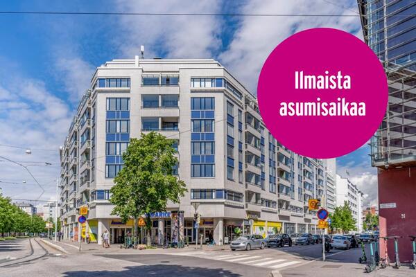 Rentals: Helsinki Vallila, 2H+K+S, 2 rooms, block of flats, 1,331, €/m,  1075457 - For rent 