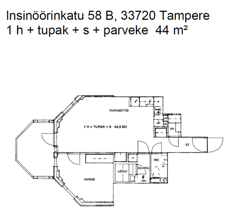 Vuokra-asunto Tampere Hervanta Kaksio Kuvat samankaltaisesta asunnosta.