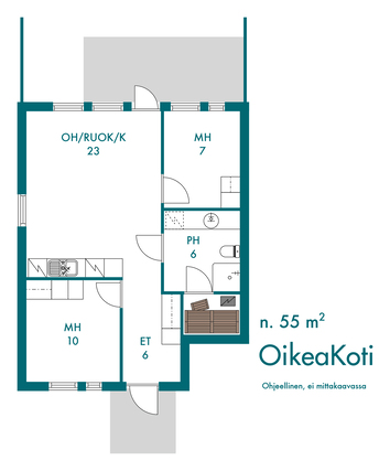 Rental Kerava Kilta 3 rooms