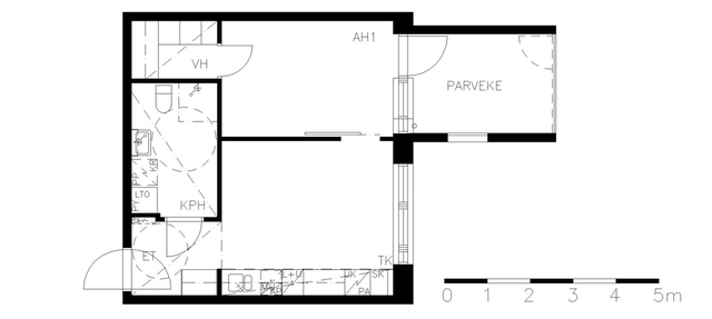 Rental Helsinki Jätkäsaari 2 rooms D 97  Tyynenmerenkatu 3 D 97
