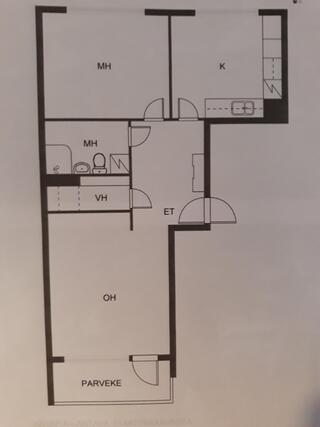 Rental Tampere Tammela 2 rooms
