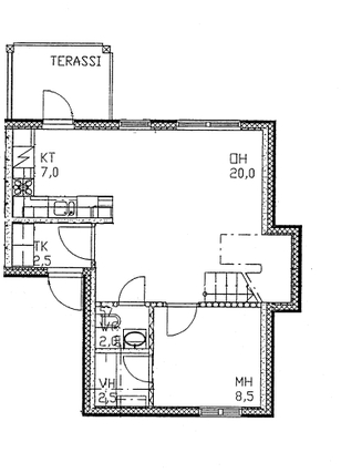 Rental Pyhäjoki Pohjankylä 4 rooms Julkisivu