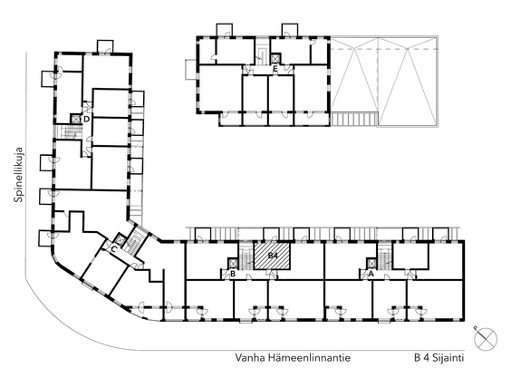 Rental Vantaa Kivistö 1 room B 4  Spinellikuja 1 B 4