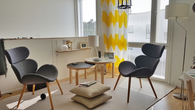 Rental Kokkola  2 rooms Sisäänkäynnit omalta piha-alueilta