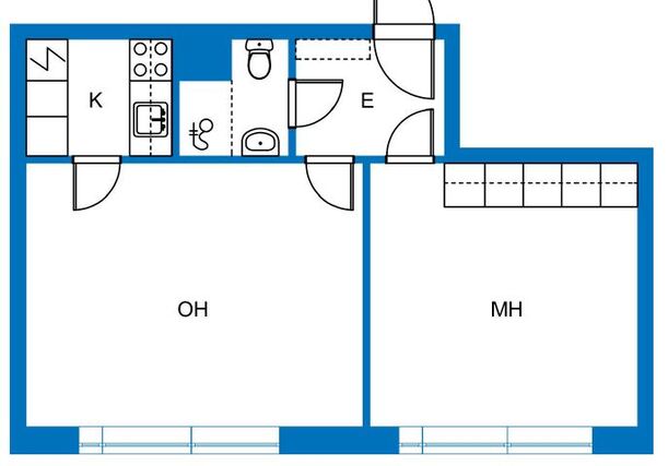 Vuokra-asunto Rovaniemi Keskusta Kaksio