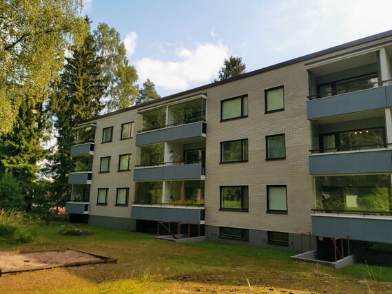 Vuokra-asunto Kerava Savio 3 huonetta Parvekejulkisivu länteen