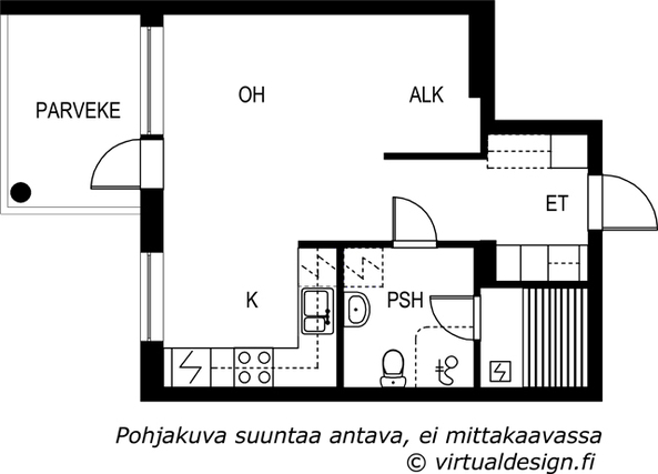 Vuokra-asunto Jyväskylä Seppälä Yksiö