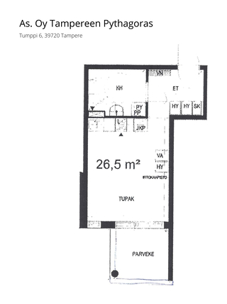 Rental Tampere Hervanta 1 room