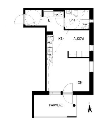 Rental Kerava Keskusta 1 room