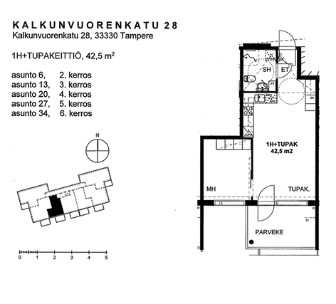 Vuokra-asunto Tampere Kalkku Kaksio