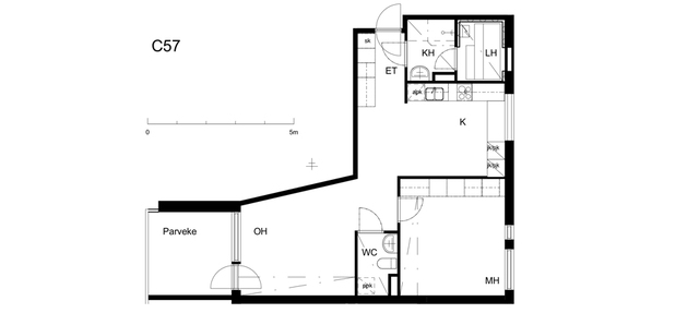 Rental Vantaa Jokiniemi 2 rooms C 57  Väritehtaankatu 4 C 57