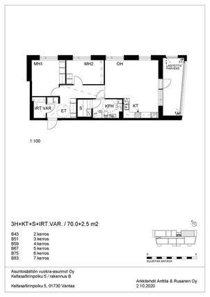 Rental Vantaa Kivistö 3 rooms