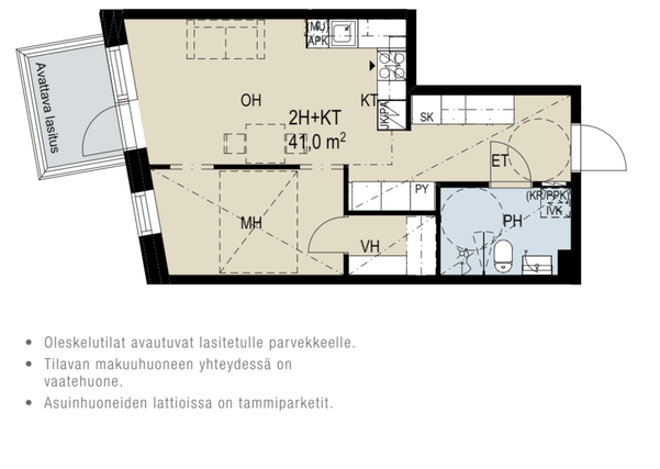 Vuokra-asunto Tampere Niemenranta Kaksio