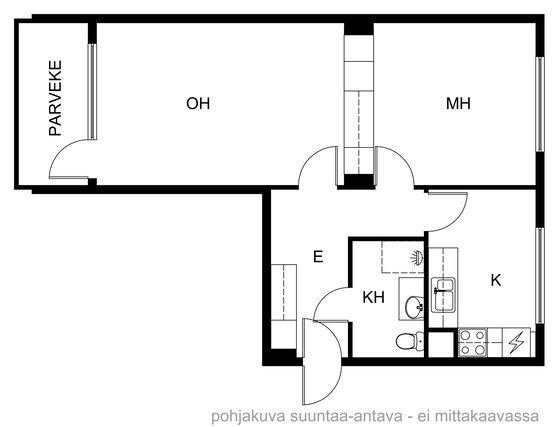 Vuokra-asunto Vantaa Martinlaakso Kaksio