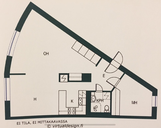 Vuokra-asunto Helsinki Vallila Kaksio