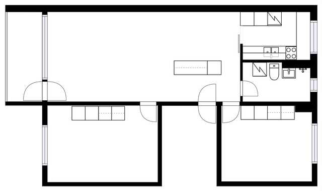 Rental Oulu Kaukovainio 3 rooms Julkisivu