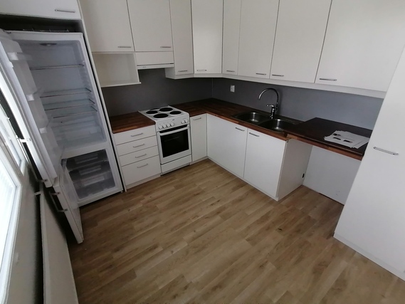 Rental Rauma Lappi 3 rooms kuvasta puuttuu asuntoon kuuluva astianpesukone