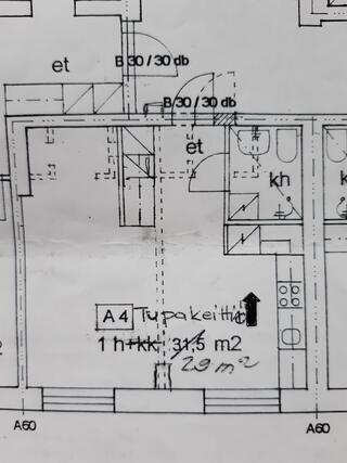 Vuokra-asunto Kuopio Keskusta Yksiö Talo Maljalahdenkadun suunnalta