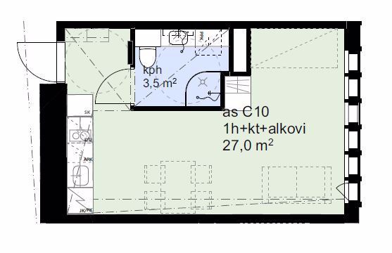 Vuokra-asunto Kuopio Keskusta Yksiö