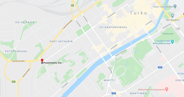 Autohallipaikka Turku Port Arthur